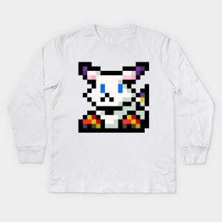 Tailmon 8 bits Kids Long Sleeve T-Shirt